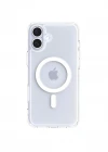 iPhone 16 Kılıf Crystal MagSafe Özellikli Şeffaf