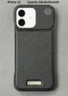 iPhone 16 Parfümlü Koku Hazneli MagSafe Uyumlu Deri Kılıf