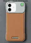 iPhone 16 Parfümlü Koku Hazneli MagSafe Uyumlu Deri Kılıf