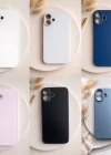İphone 16 PLUS ile Uyumlu Mat Elektro Cam Telefon Kılıfı