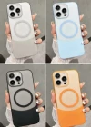 İPHONE 16 PRO İLE UYUMLU 2 PARÇALI MAGSAFE ÖZELLİKLİ SOFT RENKLİ KONTRAST TELEFON KILIFI