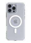 iPhone 16 Pro Kılıf Crystal MagSafe Özellikli Şeffaf