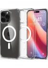iPhone 16 Pro Kılıf Crystal MagSafe Özellikli Şeffaf