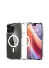 iPhone 16 Pro Max Kılıf Crystal MagSafe Özellikli Şeffaf