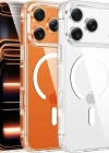İphone 17 Pro Magsafe Sert Şeffaf Telefon Kılıfı