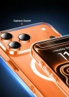 İphone 17 Pro Magsafe Sert Şeffaf Telefon Kılıfı