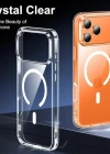 İphone 17 Pro Max Magsafe Sert Şeffaf Telefon Kılıfı