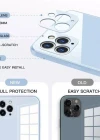 İphone 7-8 Plus Parlak Cam Kamera Korumalı Telefon Kılıfı