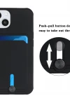 iPhone Kartlıklı Silikon Kamera Korumalı Kılıf