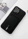 iPhone Kartlıklı Silikon Kamera Korumalı Kılıf