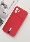 iPhone Kartlıklı Silikon Kamera Korumalı Kılıf