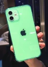 İphone Renkli Şeffaf Silikon 2.0mm Kamera Korumalı Telefon Kılıfı