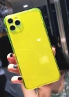 İphone Renkli Şeffaf Silikon 2.0mm Kamera Korumalı Telefon Kılıfı