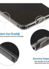 İphone XR Şeffaf Tıpalı Kamera Korumalı Silikon Kılıf