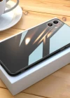 iPhone Xs Max Parlak Cam Kamera Korumalı Telefon Kılıfı