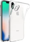 iPhone XS Max Şeffaf Tıpalı Kamera Korumalı Silikon Kılıf