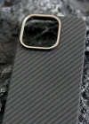 Joykevlar İphone 15 Pro Max Gerçek Kevlar Carbon Premium Telefon Kılıfı
