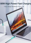 Joyroom 100W Type-Cden Type-C Örgü Şarj Ve Data Kablosu 3 Metre