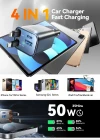 Joyroom 50W 4 Port pd+Usb+Çekmeli Araç Şarj Çakmaklık