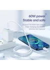 JOYROOM 60W TYP C TO TYP C 1 METRE KABLO
