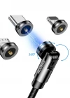 Joyroom Çoklu Manyetik Şarj Kablosu Lightning + Type-C + Micro 1.2 Metre