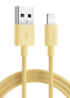 Joyroom İphone USB Renkli Yanmaz Silikon Data Şarj Kablosu