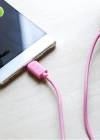 Joyroom JR-S118 Type-C USB Hızlı Şarj ve Data Kablosu 1m Pembe