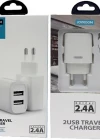 Joyroom L M226 2.4A Çift Giriş Type-C Hızlı Şarj Seti