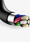 JOYROOM MİCRO SİYAH 3M 2.4A DATA CABLE