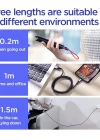Joyroom S-0230N1 0.2m 3A USB -Mikro Data Sync Şarj Kablosu Kırmızı