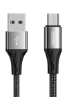 Joyroom S-0230N1 0.2m 3A USB -Mikro Data Sync Şarj Kablosu Siyah