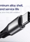 Joyroom S-1030t USB to Type-C Metal Kopmaz Hızlı Şarj Kablosu 3A