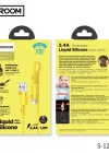 Joyroom S-1224N2 1.2M 2.4A USB-Mikro Silikon Data ve Şarj Kablosu Sarı