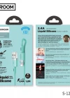 Joyroom S-1224N2 1.2M 2.4A USB-Mikro Silikon Data ve Şarj Kablosu Turkuaz