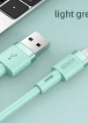 Joyroom S-1224N2 1.2M 2.4A USB-Mikro Silikon Data ve Şarj Kablosu Turkuaz