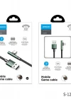 Joyroom S-1230N4 3A USB - Type-C Hızlı Şarj ve Data Kablosu Gaming Mint Yeşili