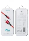 Joyroom S-1230N6 Mikro Hızlı Şarj ve Data Kablosu Örgü 3A 1.2M Kırmızı