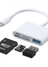 Joyroom S-H142 Lightning - USB OTG Kart Okuyucu 4 in 1