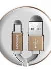 Joyroom S-M346 Uzatılabilir Mikro Hızlı Şarj ve Data Kablosu Beyaz
