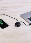 Joyroom S-M346 Uzatılabilir Type-C Hızlı Şarj ve Data Kablosu Siyah