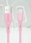 Joyroom S-M357S İphone Lightning Şarj ve Data Kablosu 2A 1m Pembe