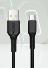 Joyroom S-M357S Mikro Şarj ve Data Kablosu 2A 1m Siyah