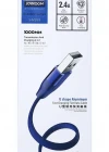 Joyroom S-M359 1M 2.4A Mikro Hızlı Şarj ve Data Kablosu Mavi