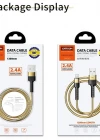 Joyroom S-M363 1.2m 2.4A Mikro USB Hızlı Şarj ve Veri Kablosu Gold