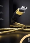 Joyroom S-M363 1.2m 2.4A Mikro USB Hızlı Şarj ve Veri Kablosu Gold