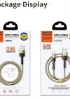 Joyroom S-M363 1.2m 2.4A Type-C USB Hızlı Şarj ve Data Kablosu Gold