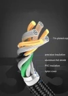 Joyroom S-M376 Type-c Mikro İphone Örgülü Çoklu USB Kablosu