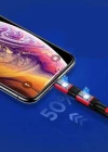 Joyroom S-M376 Type-c Mikro İphone Örgülü Çoklu USB Kablosu