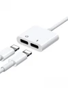 Joyroom S-M403 Iphone Lightning To Ligtning Ses Şarj Çoğaltıcı