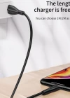 Joyroom S-M405 2.4A Lightning Şarj ve Data Kablosu PVC 2M Siyah